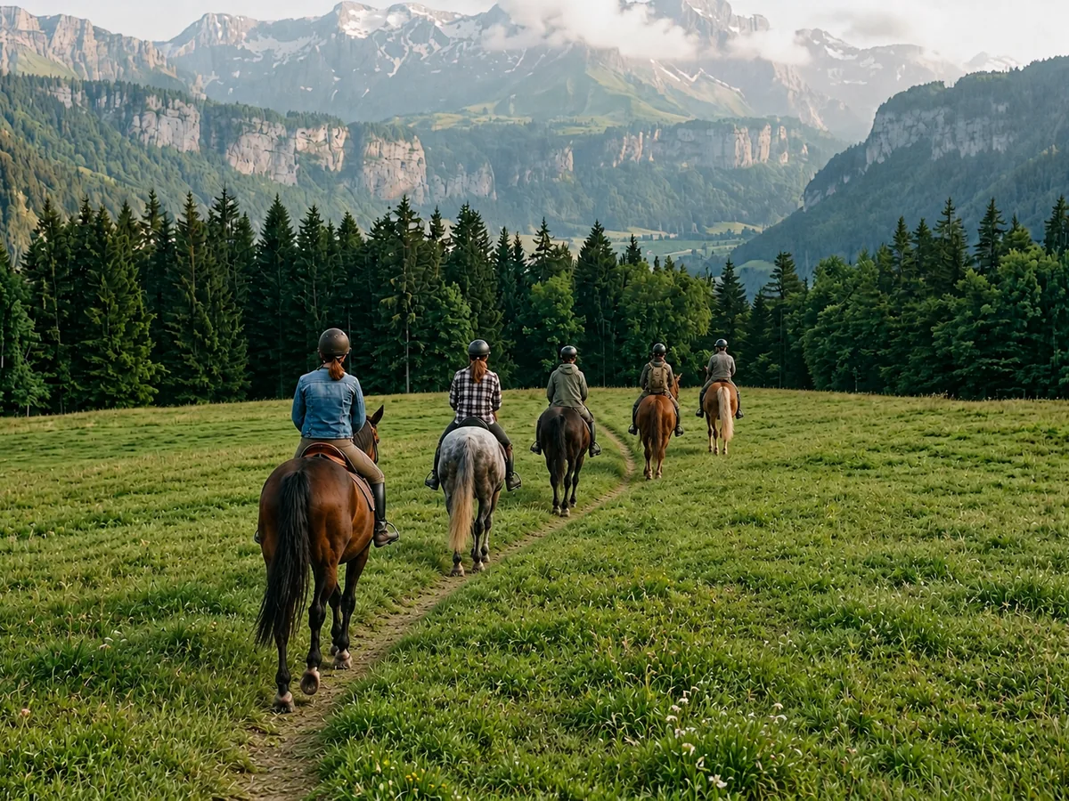 Balade à cheval en Haute-Savoie, autour de Valleiry